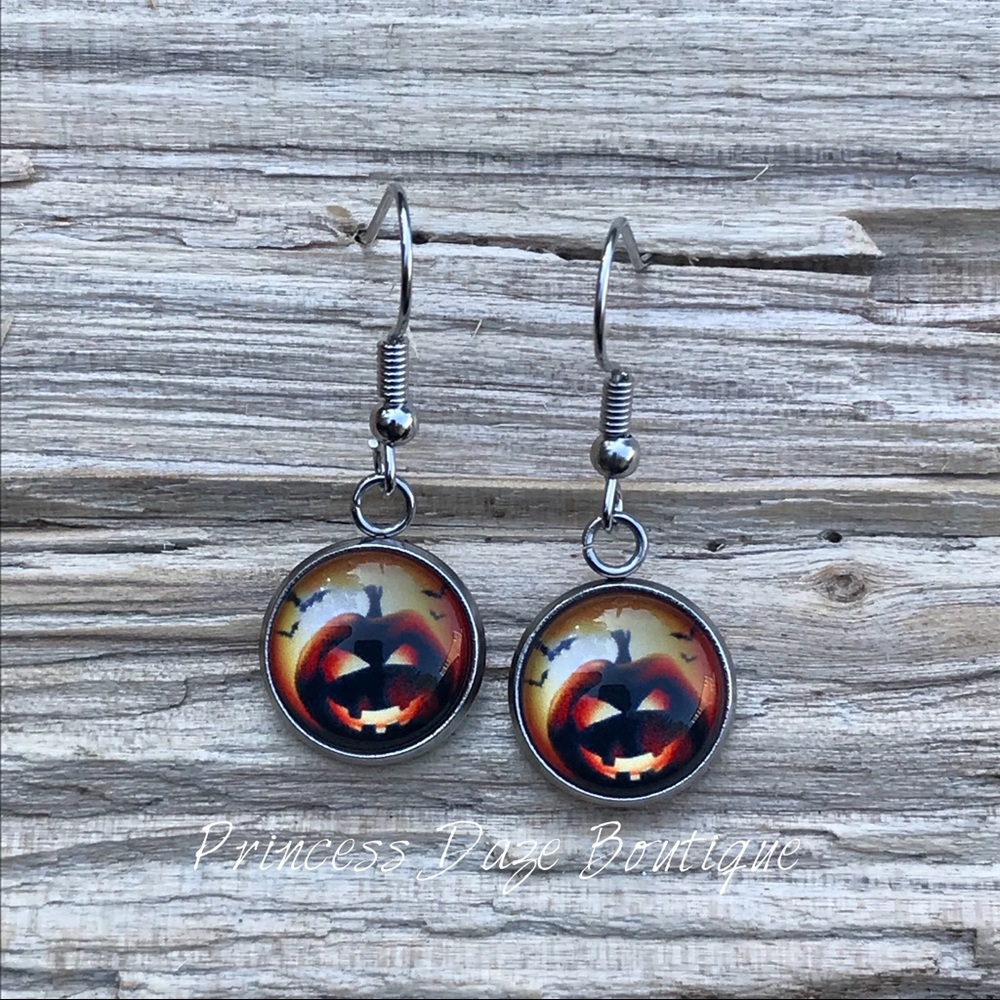 Pumpkin Dangle Earrings